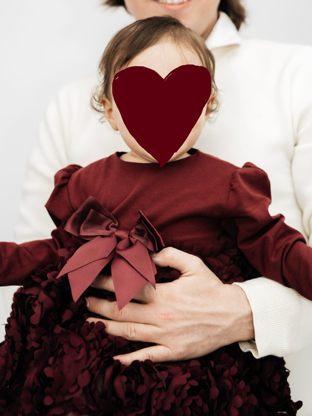Angel’s Face Burgundy Roses Dress